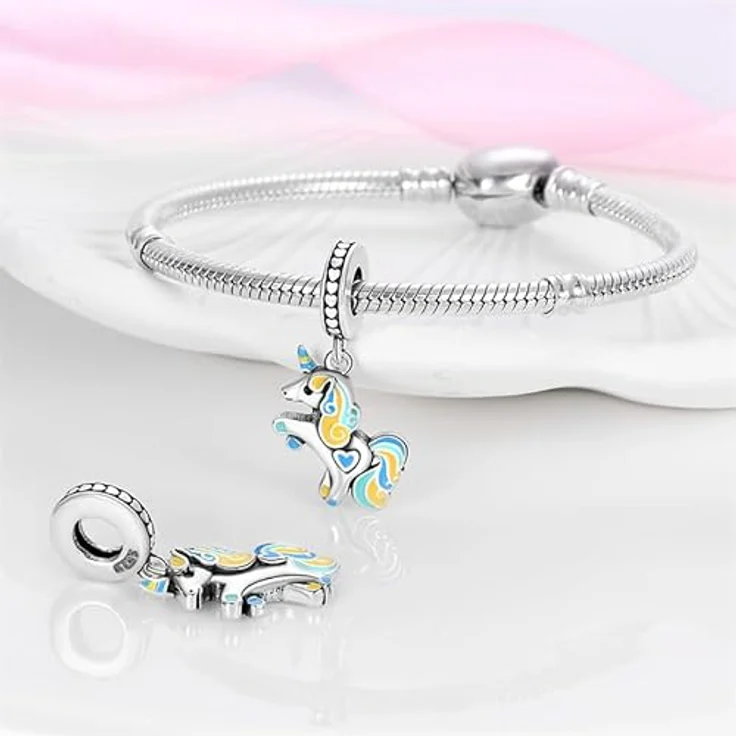 Pandach Charm Anhänger Damen, 925 Sterling Silber mit Zirkonia, kompatibel mit europäischen Armbändern und Halsketten, geeignet als Geschenk für Frauen und Mädchen – Bild 3