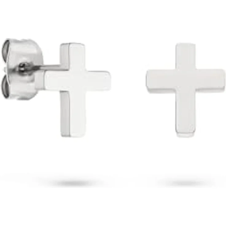 s.Oliver Ohrring - Elegante Ohrstecker aus poliertem Edelstahl, silber, wasserfest & hautfreundlich, 10 mm – Bild 3