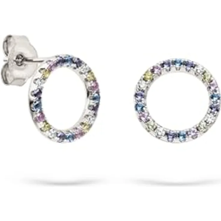 s.Oliver Ohrring - Elegante Ohrstecker aus 925er Sterlingsilber, silber - wasserfest & hautfreundlich, 11 mm, Steckverschluss