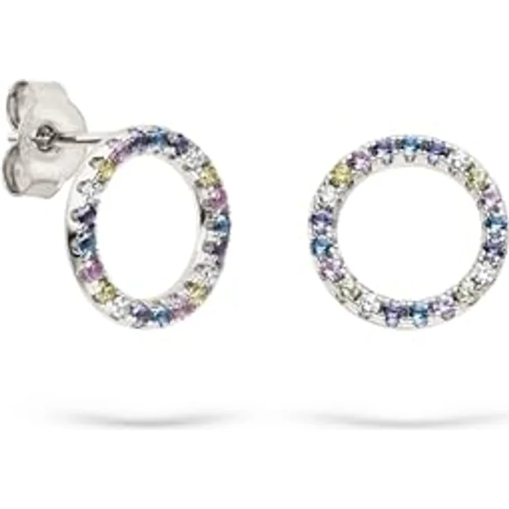 s.Oliver Ohrring - Elegante Ohrstecker aus 925er Sterlingsilber, silber - wasserfest & hautfreundlich, 11 mm, Steckverschluss – Bild 1