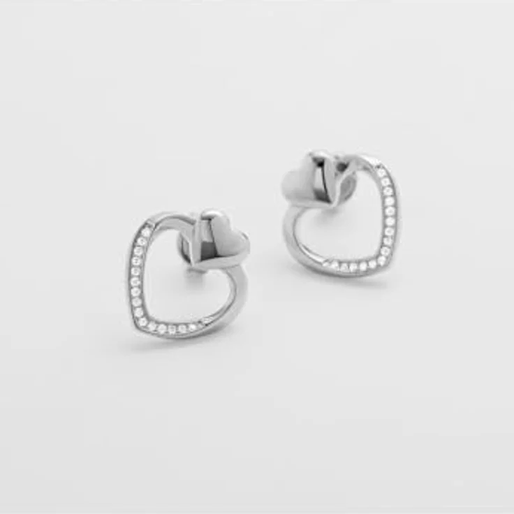 JETTE Ohrhänger HEARTS 89208108, elegante Silberohrringe mit Herzdesign – Bild 3