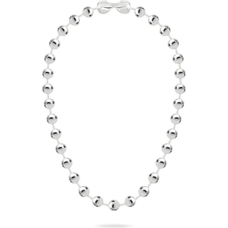 Liebeskind Berlin Damen Halskette LJ-1710-N-45, Edelstahl in IP Rhodium, 45 cm Kugelkette mit Karabinerverschluss – Bild 2