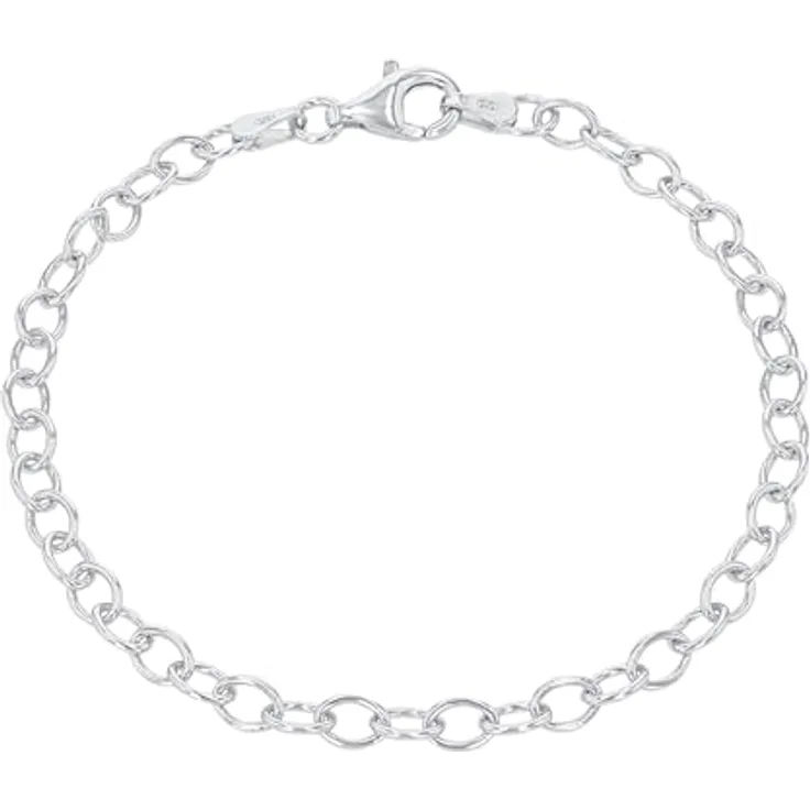 Amor Charmarmband 925 Sterling Silber Damen Armschmuck, 19 cm, mit Karabinerverschluss, in Schmuck Geschenk Box, Modell 2038572