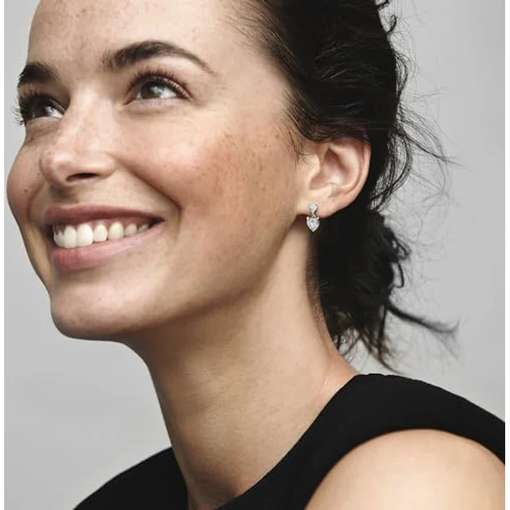 Pandora Ohrstecker Timeless 291199C01, 925er Silber mit Zirkonia-Besatz, strahlend weiß – Bild 3