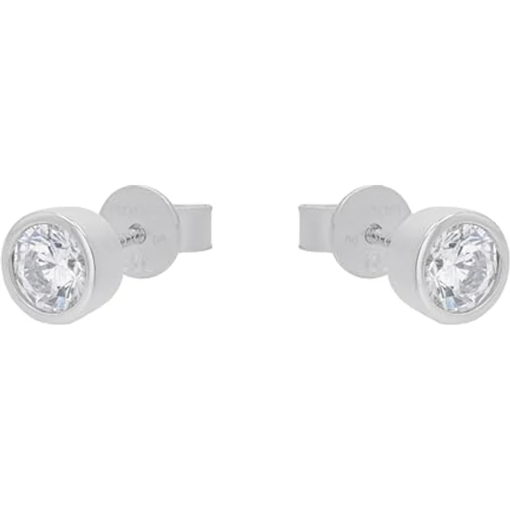 JOOP! Paar Ohrstecker 2031005, Ohrschmuck aus rhodiniertem 925 Sterling Silber mit Zirkonia, Made in Germany – Bild 3