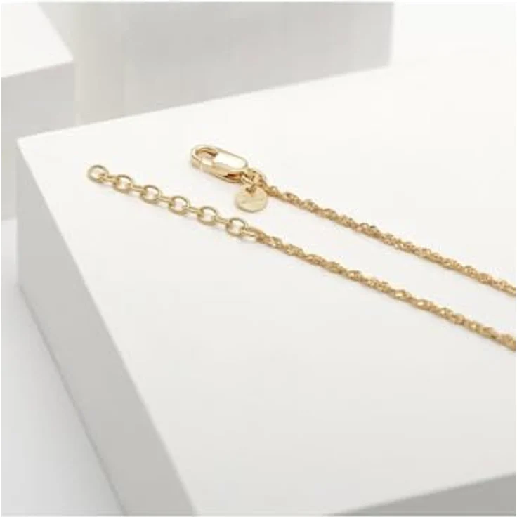 Guido Maria Kretschmer Damen-Halskette 925er Silber mit 1 Diamant, Gelbgold, One Size, 32025490 – Bild 3