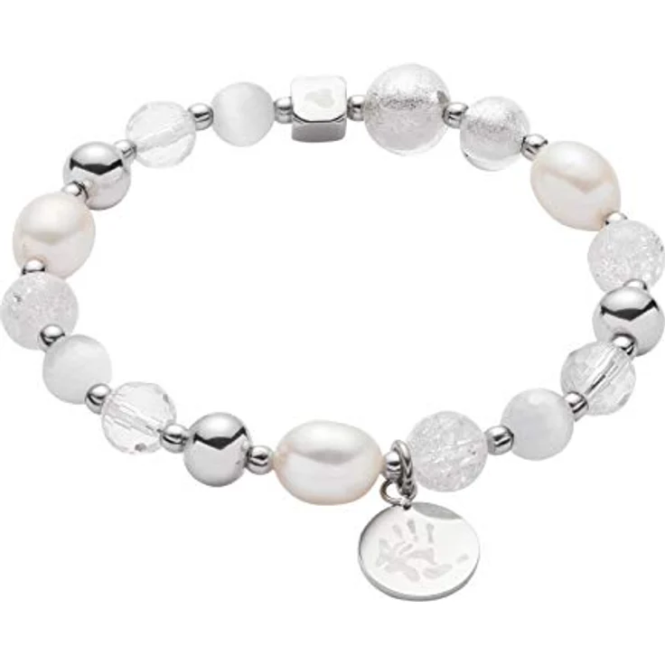 JEWELS BY LEONARDO Damen-Armband Hope VII Darlin's, Edelstahl mit Glas- und Kristallperlen, elastisch, 70 mm, Charity Kollektion MAURITIA MACK, 016506 – Bild 2