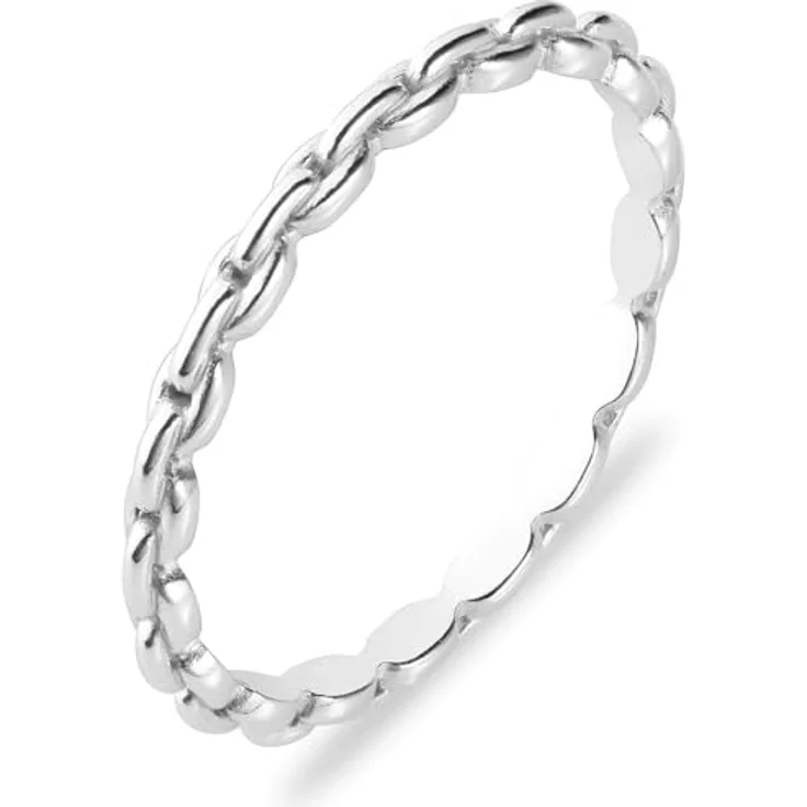 CHRIST Damen-Ring 925er recyceltes Silber in Größe 54, zeitloses Design – Bild 1
