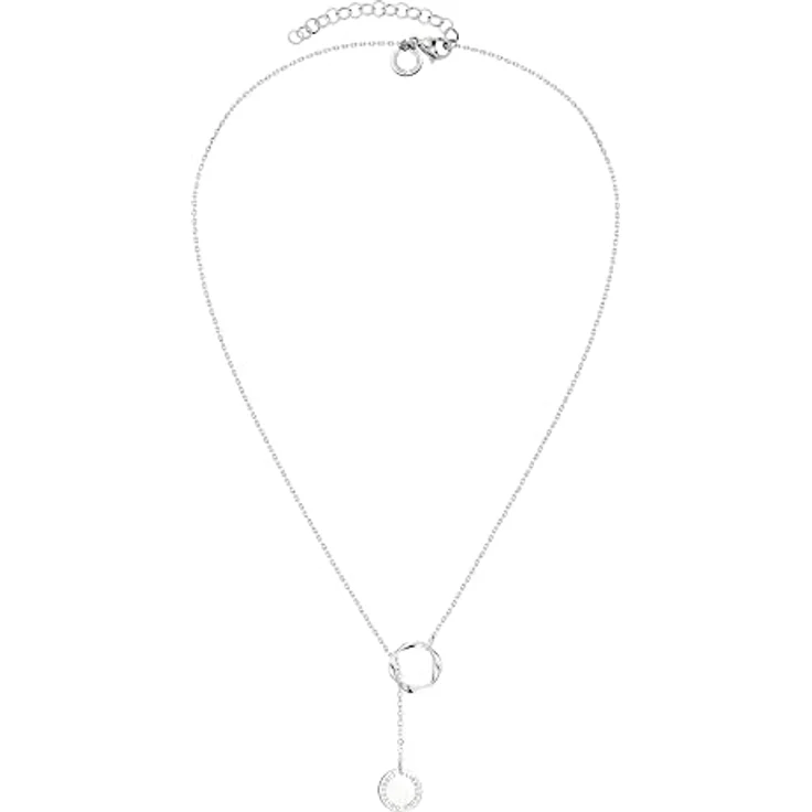 LIEBESKIND Berlin Halskette LJ-0991-N-45, Edelstahl mit gedrehtem Anhänger, 45 cm, Silber – Bild 2