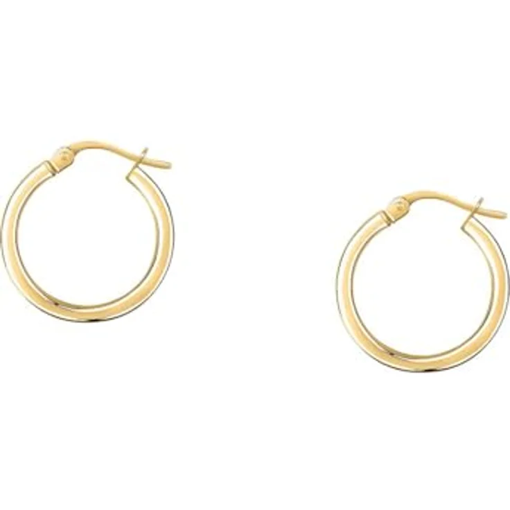 CHRIST Damen-Creolen 585er Gelbgold, zeitloser Schmuck für Damen, One Size – Bild 2