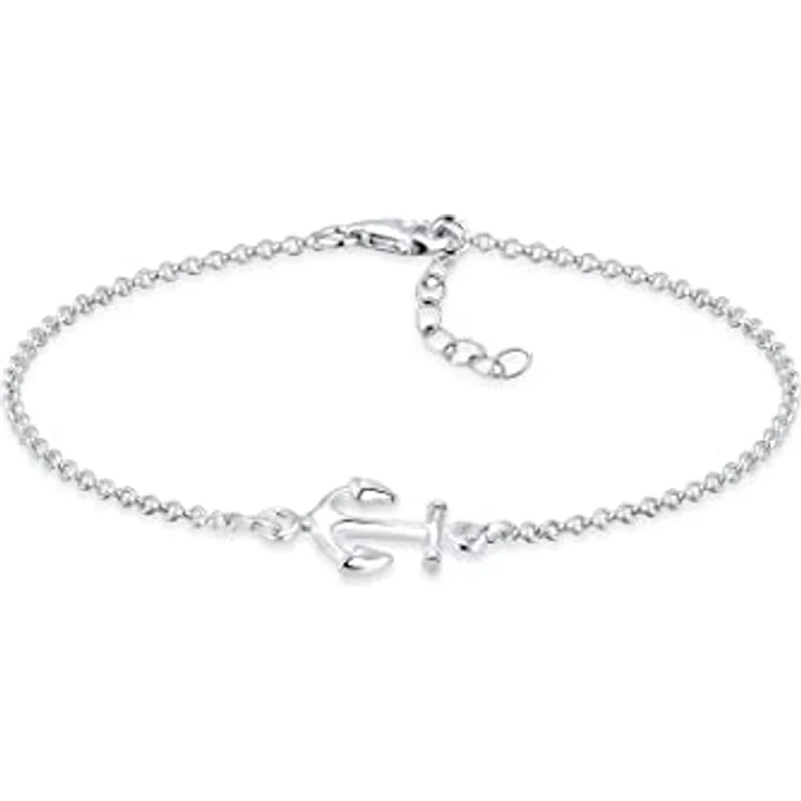 Elli Armband Damen Anker Maritim, 925 Sterling Silber, handgefertigt, anlaufgeschützt – Bild 1