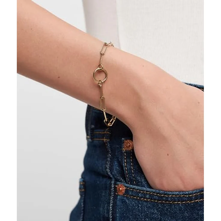 Tamaris Damen Armband TJ-0681-B-21, Edelstahl IP Gold mit Schanierverschluss, 18 cm – Bild 3