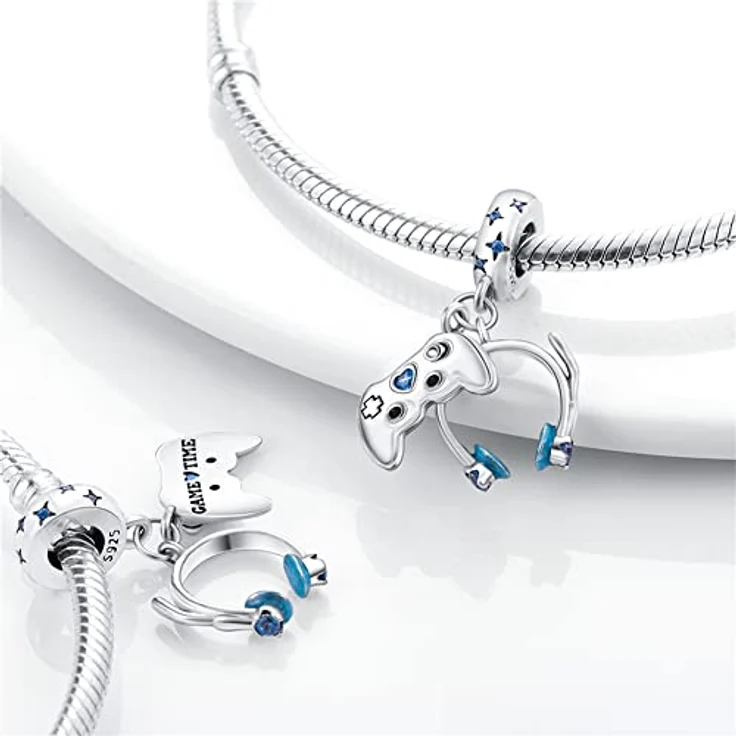 Pandach Damen Charm Anhänger, 925 Sterling Silber mit Zirkonia, kompatibel mit europäischen Armbändern und Halsketten, ideal als Geschenk für Frauen und Mädchen – Bild 4