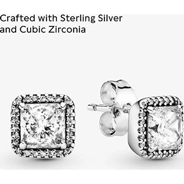 Pandora Ohrstecker Timeless 290591CZ, Silber 925 mit Zirkonia-Besatz in klarem Weiß – Bild 3