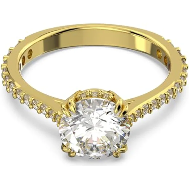 Swarovski Damenring Stilla Round 5642619, eleganter Ring mit funkelndem Schmuckstein