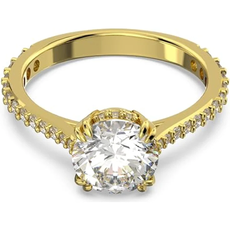 Swarovski Damenring Stilla Round 5642619, eleganter Ring mit funkelndem Schmuckstein – Bild 1
