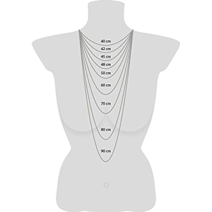 Engelsrufer Ankerkette 925er Sterling Silber, 60 cm, rhodiniert, mit Karabinerverschluss, 2,85 mm Stärke – Bild 3