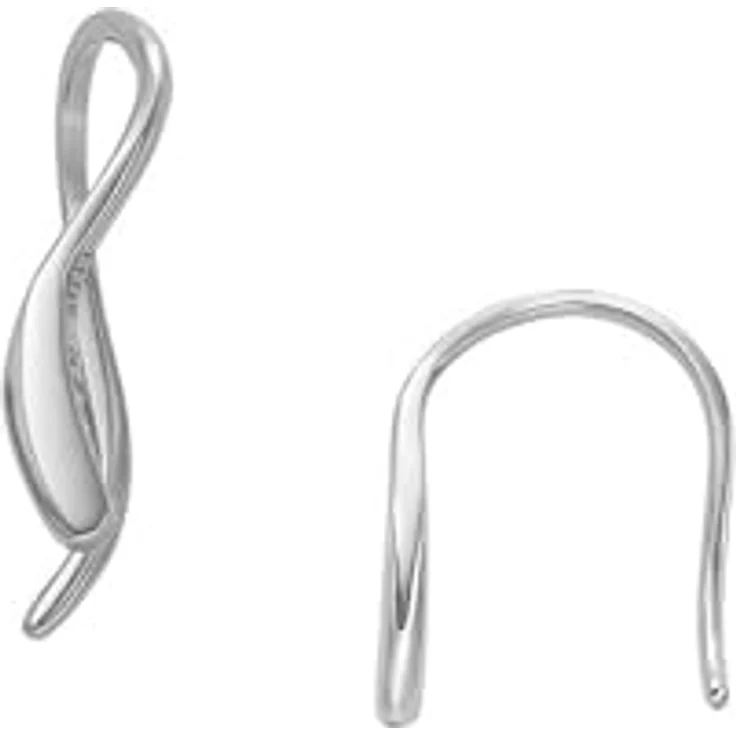 Skagen Damen-Hängeohrringe Essential Waves, Edelstahl silberfarben mit transparentem Finish, SKJ1790040 – Bild 1