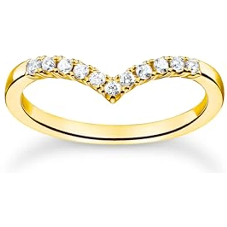 THOMAS SABO Damenring aus 925er Sterlingsilber, feminines Design in verschiedenen Größen erhältlich – Bild 1