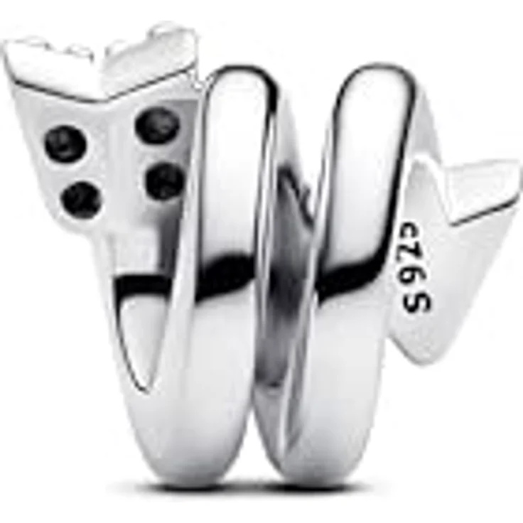 Pandora 793665C01, Charm Geschlungener Pfeil aus 925 Sterlingsilber mit Zirkonia, 9 x 11 mm – Bild 2