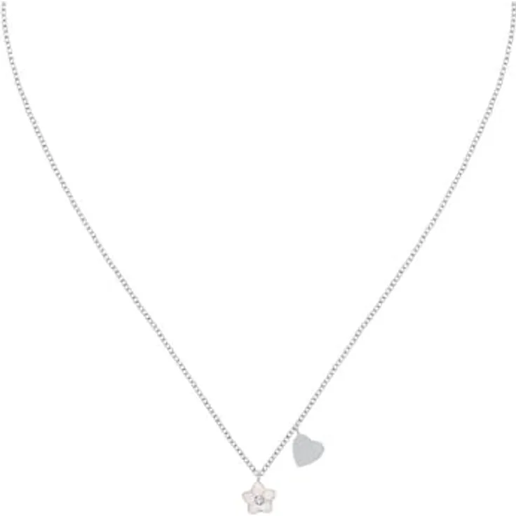 LITTLE FRIENDS Mädchen-Kette 925er Silber mit Zirkonia, One Size