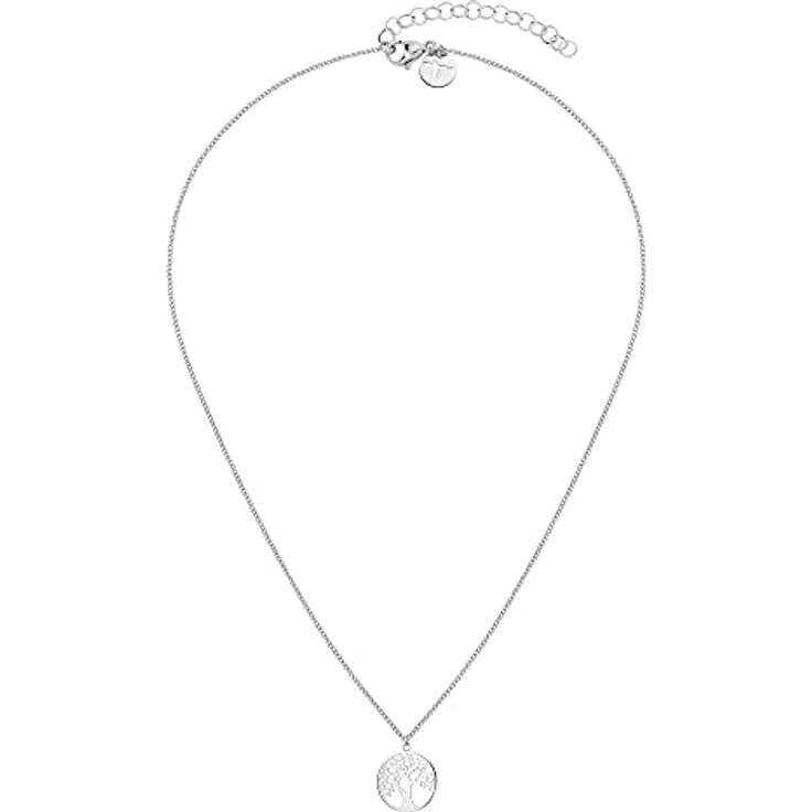 Tamaris Halskette TJ-0089-N-45, Edelstahl, Lebensbaum Anhänger, 40 + 5 cm verstellbar, Silber – Bild 2