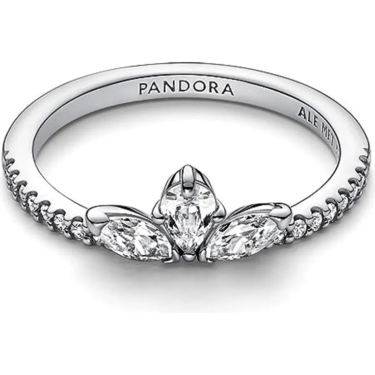 PANDORA Timeless Funkelndes Herbarium Cluster Ring, Sterling-Silber mit Cubic Zirkonia, Größe 50 – Bild 2