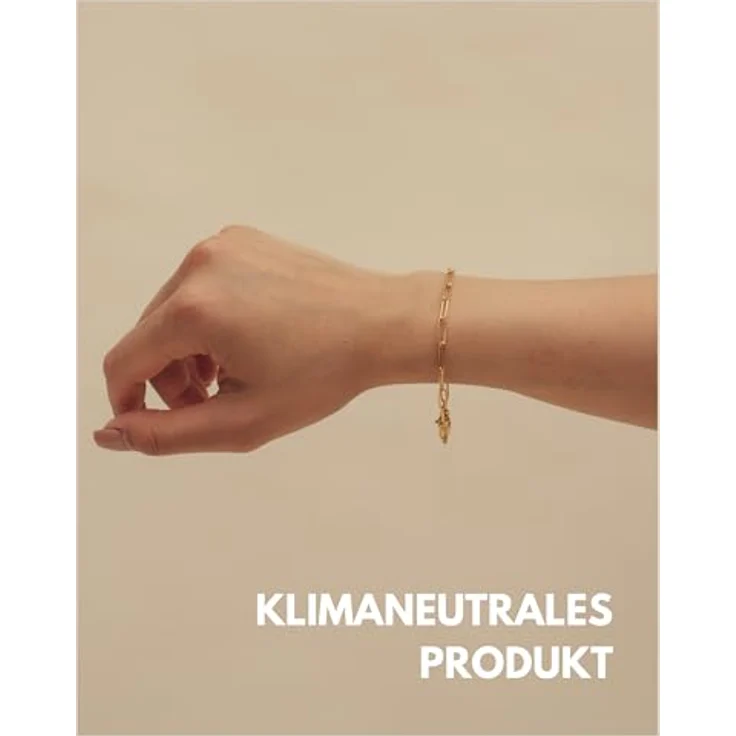 GD GOOD.designs Gliederarmband Gold, Damenarmkette mit 18K Vergoldung, wasserfest, größenverstellbar aus Edelstahl – Bild 5