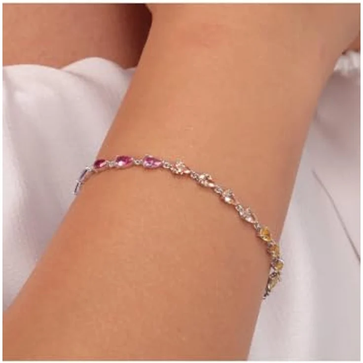 CHRIST Damen-Armband 925er Silber mit recyceltem Zirkonia, One Size – Bild 2