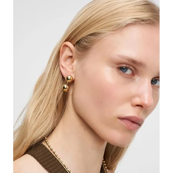 Liebeskind Berlin Damen Ohrringe LJ-1727-E-23, Edelstahl in IP Gold, 2,3 cm mit Steckverschluss – Bild 2
