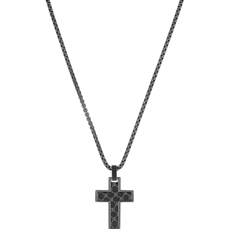 Joop! Herren Halskette aus Edelstahl, 60 cm, verstellbar, Silber, inkl. Geschenkbox