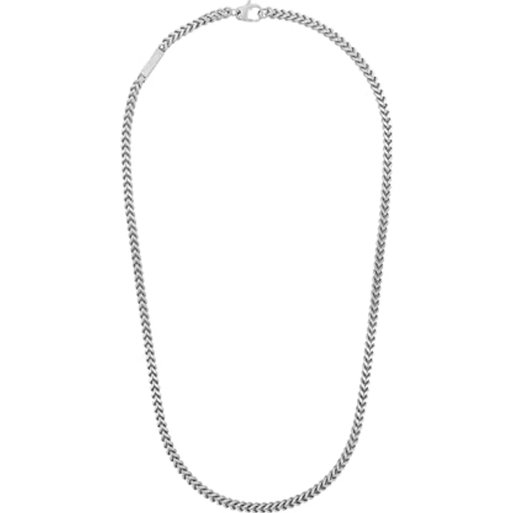 Joop! Herren-Halskette aus Edelstahl, 60 cm, Silbern, in Schmuck Geschenk Box – Bild 4