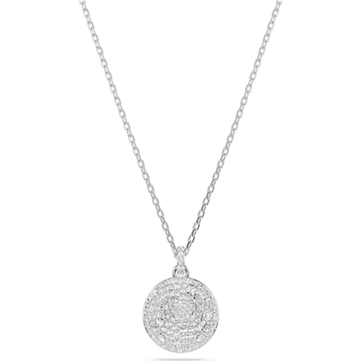 Swarovski Ketten-Set Sublima Round, 2-tlg. im Lagenlook mit klaren Rundkristallen im Schnee-Pavé – Bild 6