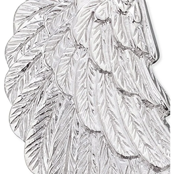 Engelsrufer Damen Anhänger Engelsflügel, 23 mm aus 925 Sterling Silber mit Ösenverschluss, nickelfrei, filigrane Verarbeitung – Bild 2