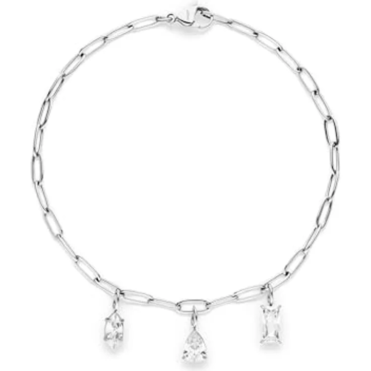 s.Oliver Bracelet - Elegantes Armband aus poliertem Edelstahl, silber - Gliederkette verstellbar bis 21 cm, wasserfest & hautfreundlich
