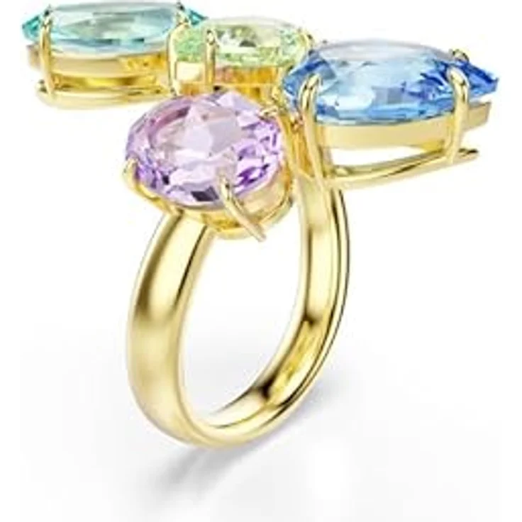 Swarovski Gema Motivring, Cluster-Effekt mit verschiedenen Schliffen in Goldlegierungsschicht – Bild 3