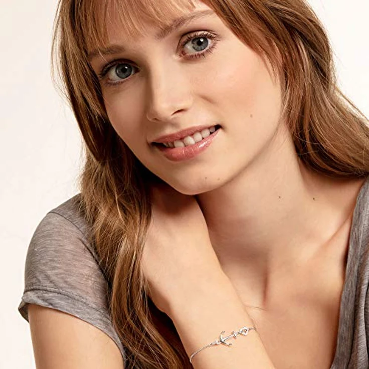Thomas Sabo Damen Armband Anker mit Herz, 925 Sterling Silber, A1854-051-14-L19v – Bild 2