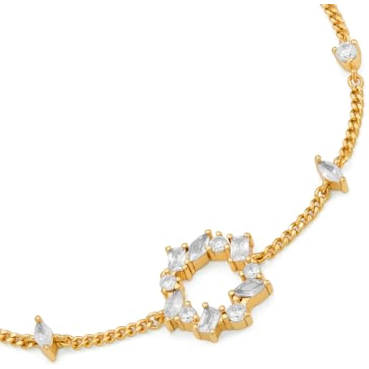 Fossil Ellis Damen Gold-Ton Messing Armband, poliertes Design mit sicherem Karabinerverschluss, 165 mm Länge – Bild 3