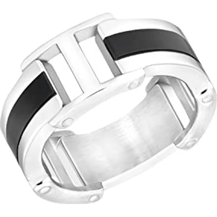 s.Oliver Herren Ring Edelstahl, Bicolor, gravierbar, in Geschenkbox, 2035800 – Bild 1