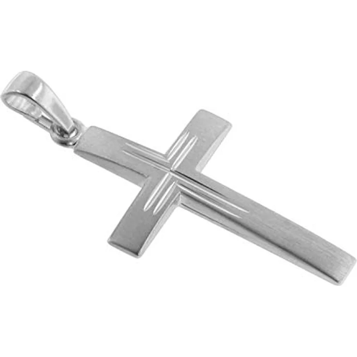 trendor Herren-Halskette mit Kreuz, 925 Silber, 50 cm, modischer Herrenschmuck, Geschenkidee in Geschenk-Box – Bild 2