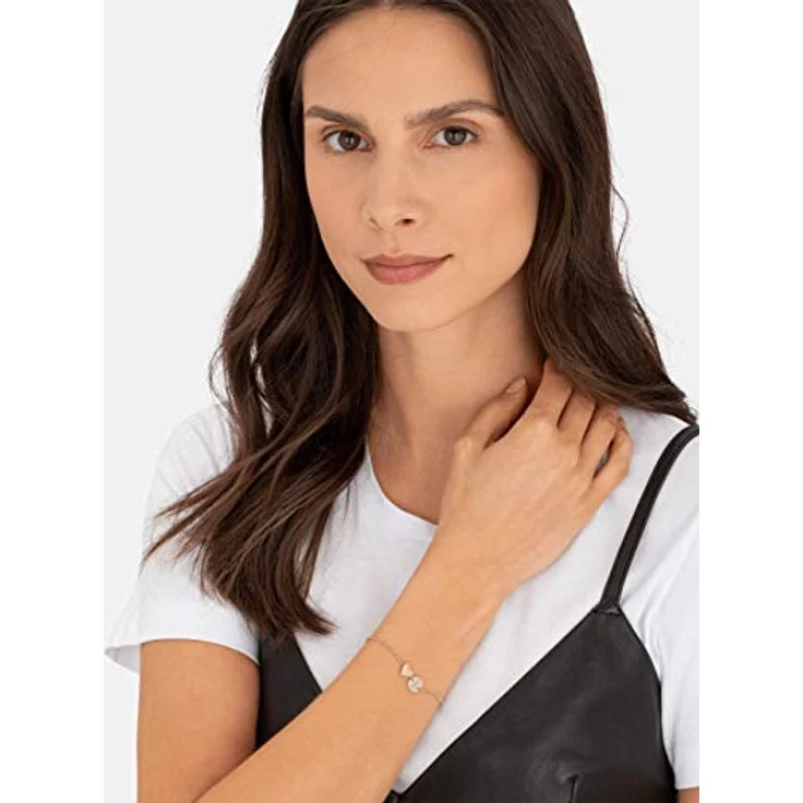 LIEBESKIND Berlin Armband, filigran aus poliertem Edelstahl in IP Roségold, 20 cm mit Karabinerverschluss – Bild 2