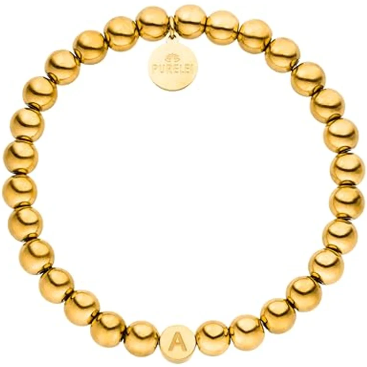 Purelei Buchstaben Armband Anxiety – Wasserfestes, Verstellbares Edelstahlarmband für Damen – Individueller Schmuck mit Bedeutung – Bild 1