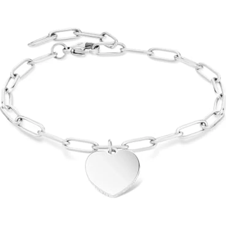 Liebeskind Berlin Herz-Armband LJ-1602-B-21, Silber, Edelstahl, 20 cm, Karabinerverschluss – Bild 1