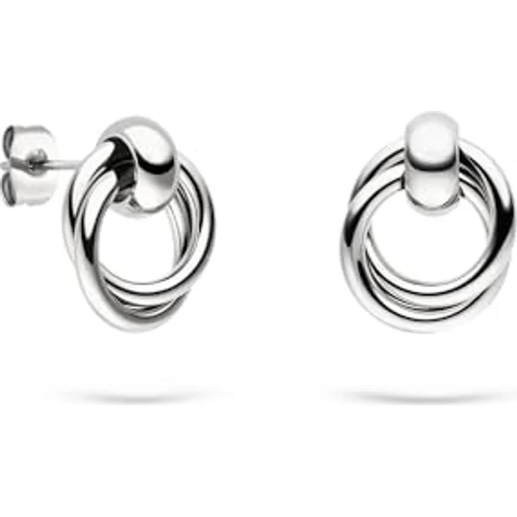 s.Oliver Ohrring 16 mm, Elegante Ohrstecker aus poliertem Edelstahl, silber, wasserfest & hautfreundlich – Bild 3