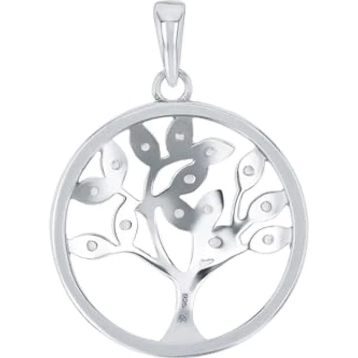 Amor Lebensbaum Motivanhänger, 925 Sterling Silber Unisex mit Geschenkbox – Bild 3