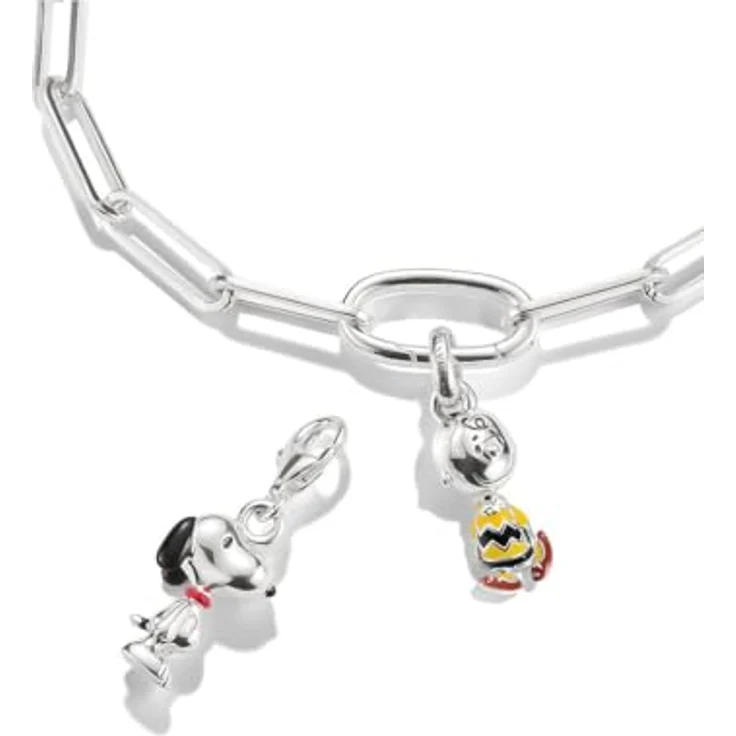 THOMAS SABO Charm-Einhänger THOMAS SABO x Peanuts Snoopy Charm - aus recyceltem Silber 925 mit schwarzen Emaille-Akzenten – Bild 2