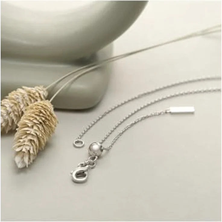 JETTE Damen-Halskette 925er Silber, recycelt mit 51 Zirkonia, One Size – Bild 2
