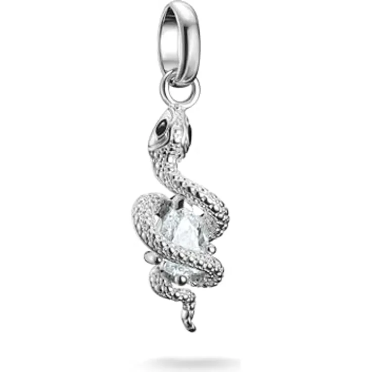 THOMAS SABO Charm-Schlangen-Optik - Connect mit Zirkonia (synth), aus recyceltem Silber 925