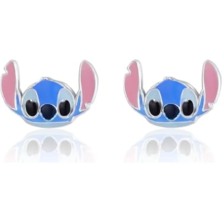 Disney Mädchen-Ohrstecker, 925er Silber aus der Mini Collection, zeitloser Ohrschmuck für modebewusste Mädchen