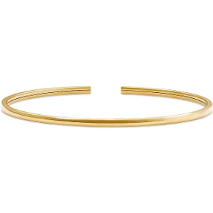 CHRIST Damen-Armreif, Gelbgold 375er, klassische Eleganz, One Size, in Geschenkbox